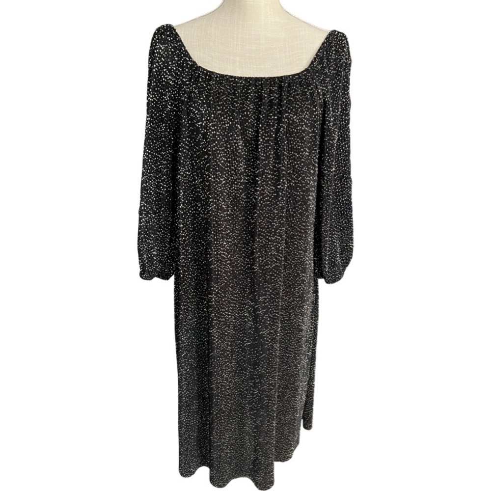 ECLAIR - Longe Sleeve Flowy Speckled Dress - Size 1X